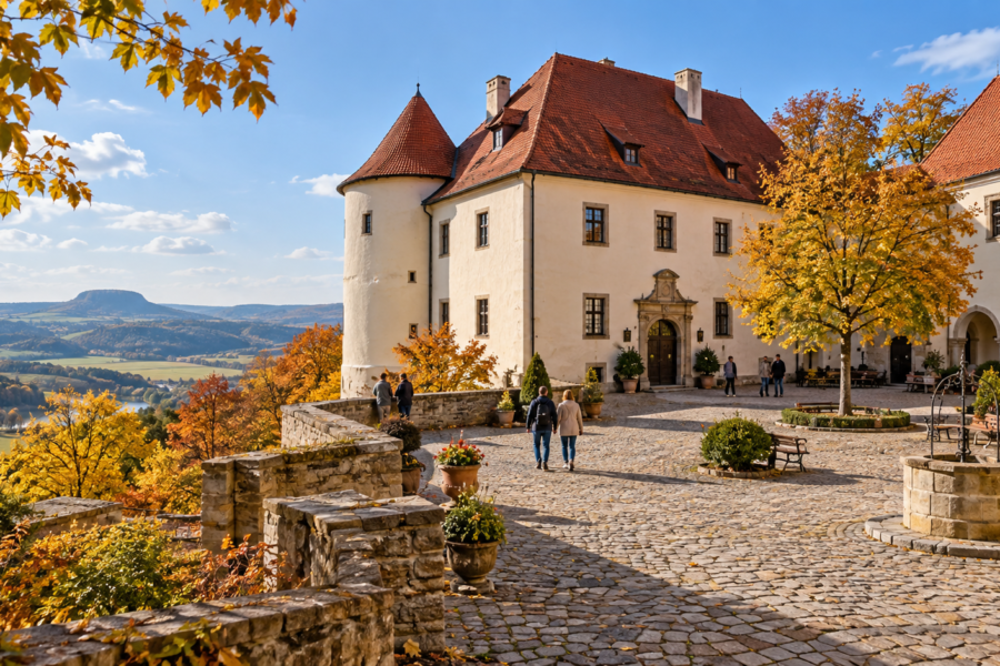 Symbolbild: Historisches Schlossgebäude im Grünen