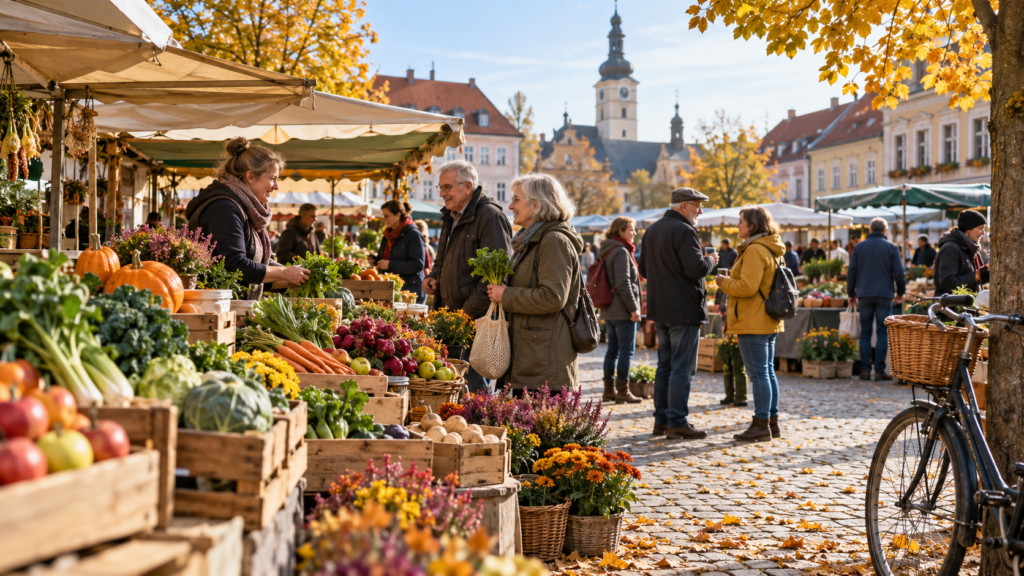 Symbolbild: Marktstände auf einem Stadtfest