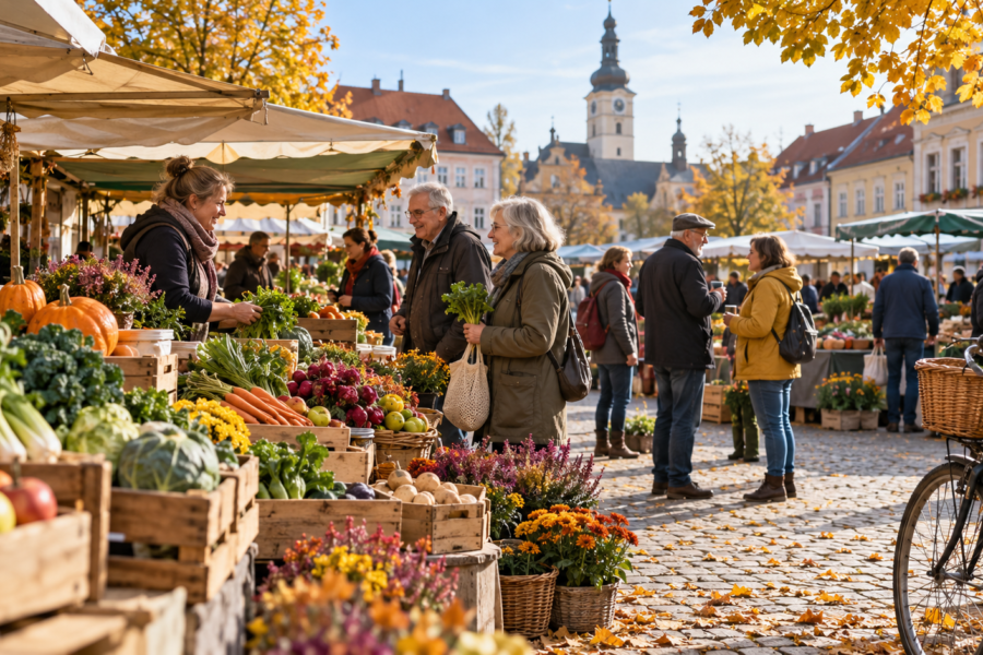 Symbolbild: Marktstände auf einem Stadtfest